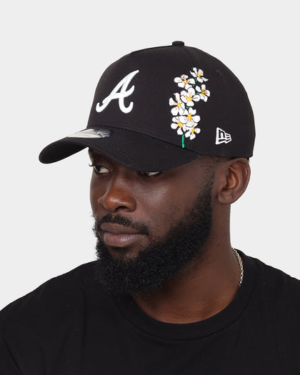 New Era Atlanta Braves 'Flower' 9FORTY A-Frame Snapback Black/Floral