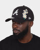 New Era Atlanta Braves 'Flower' 9FORTY A-Frame Snapback Black/Floral