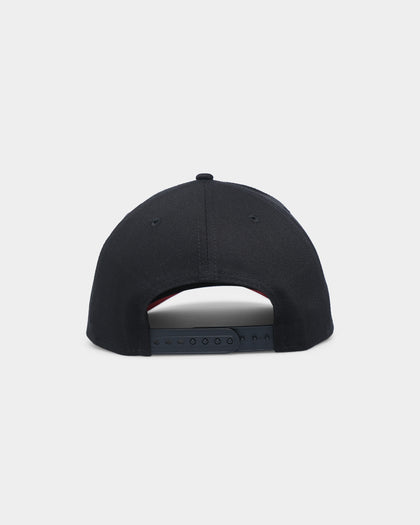 New Era Anaheim Angels "Scarlet Bottom" 9FORTY A-Frame Snapback Black/Scarlet