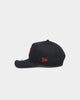 New Era Anaheim Angels "Scarlet Bottom" 9FORTY A-Frame Snapback Black/Scarlet