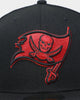 New Era Tampa Bay Buccaneers "Scarlet Bottom" 59FIFTY Fitted Black/Scarlet