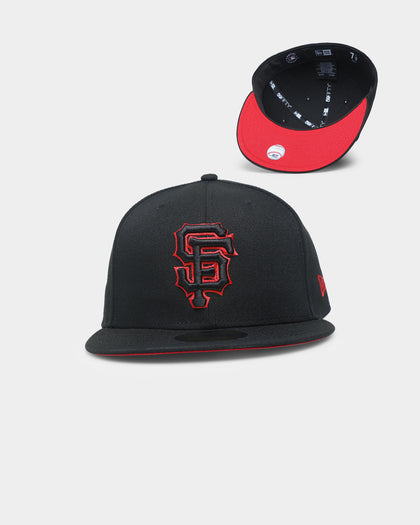 New Era San Francisco Giants "Scarlet Bottom" 59FIFTY Fitted Black/Scarlet
