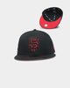 New Era San Francisco Giants "Scarlet Bottom" 59FIFTY Fitted Black/Scarlet