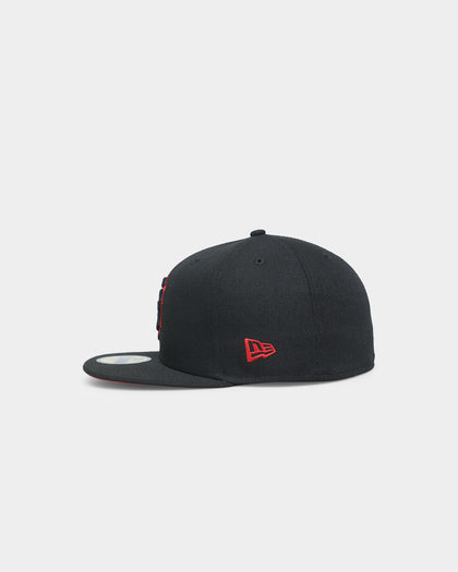 New Era San Francisco Giants "Scarlet Bottom" 59FIFTY Fitted Black/Scarlet