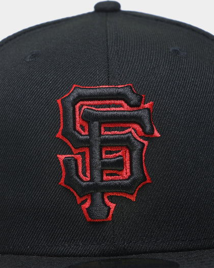 New Era San Francisco Giants "Scarlet Bottom" 59FIFTY Fitted Black/Scarlet