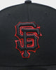 New Era San Francisco Giants "Scarlet Bottom" 59FIFTY Fitted Black/Scarlet
