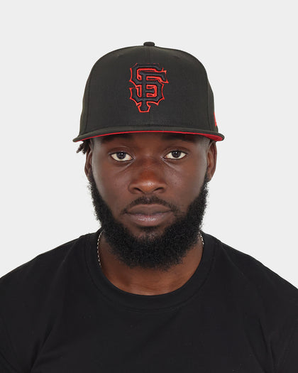 New Era San Francisco Giants "Scarlet Bottom" 59FIFTY Fitted Black/Scarlet