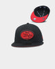New Era San Francisco 49ers "Scarlet Bottom" 59FIFTY Fitted Black/Scarlet
