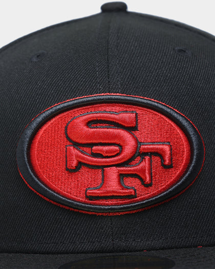 New Era San Francisco 49ers "Scarlet Bottom" 59FIFTY Fitted Black/Scarlet
