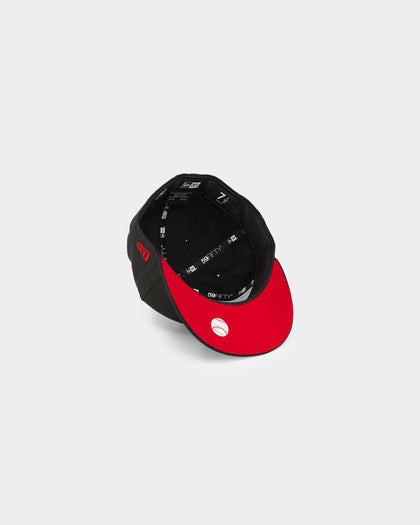 New Era San Diego Padres "Scarlet Bottom" 59FIFTY Fitted Black/Scarlet