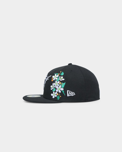 New Era Florida Marlins 'State Flower' 59FIFTY Fitted Black/Floral
