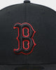 New Era Boston Reds Sox "Scarlet Bottom" 59FIFTY Fitted Black/Scarlet