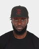 New Era Boston Reds Sox "Scarlet Bottom" 59FIFTY Fitted Black/Scarlet