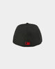 New Era Atlanta Braves "Scarlet Bottom" 59FIFTY Fitted Black/Scarlet
