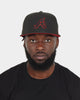 New Era Atlanta Braves "Scarlet Bottom" 59FIFTY Fitted Black/Scarlet