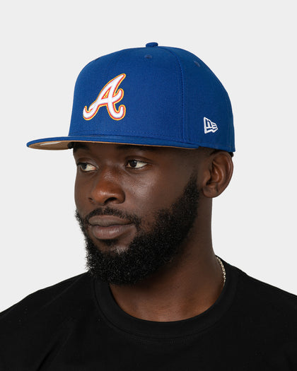 New Era Atlanta Braves "Cereal Wheat Bottoms" 59FIFTY Fitted Light Royal