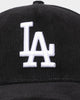 New Era Women's Los Angeles Dodgers 'Black Cord' 9FORTY A-Frame Casual Strapback Black/White