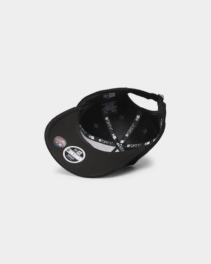 New Era Women's Los Angeles Dodgers 'Black Cord' 9FORTY A-Frame Casual Strapback Black/White
