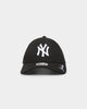 New Era Women's New York Yankees 'Black White Visor Script' 9FORTY Strapback Black/White