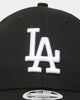 New Era Women's Los Angeles Dodgers 'Black White Visor Script' 9FORTY Strapback Black/White