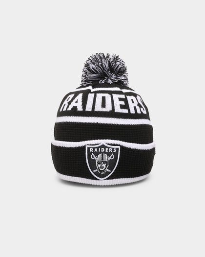 New Era Las Vegas Raiders Pom Waffle Knit Beanie Original Team Colours
