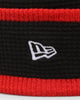 New Era Chicago Bulls Pom Waffle Knit Beanie Original Team Colours