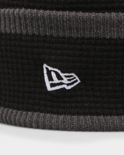 New Era Brooklyn Nets Pom Waffle Knit Beanie Original Team Colours