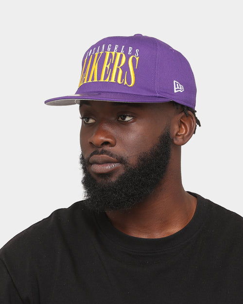 New Era Los Angeles Lakers 'Classic Spellout' The Golfer Snapback Original Team Colours