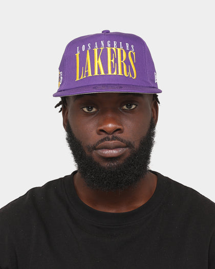 New Era Los Angeles Lakers 'Classic Spellout' The Golfer Snapback Original Team Colours