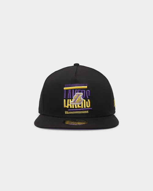 New Era Los Angeles Lakers 'Tilt' 9FIFTY A-Frame Snapback Black/Original Team Colours