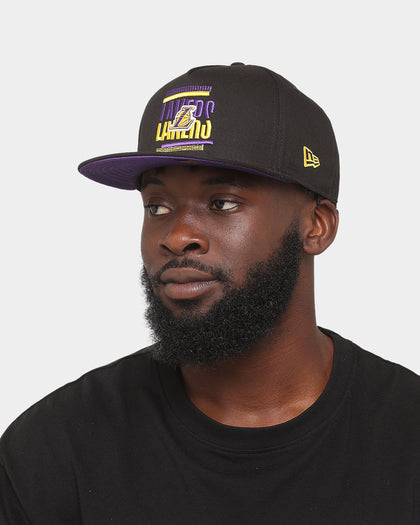 New Era Los Angeles Lakers 'Tilt' 9FIFTY A-Frame Snapback Black/Original Team Colours