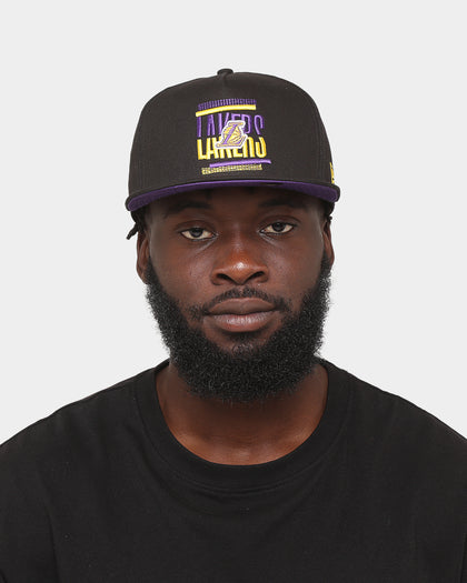 New Era Los Angeles Lakers 'Tilt' 9FIFTY A-Frame Snapback Black/Original Team Colours