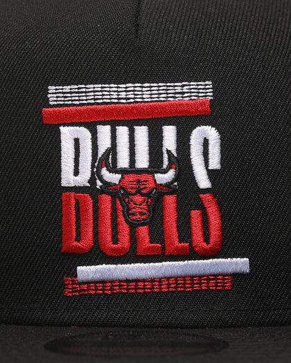 New Era Chicago Bulls 'Tilt' 9FIFTY A-Frame Snapback Black/Original Team Colours