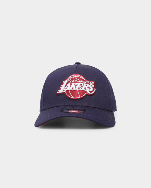 New Era Los Angeles Lakers 9FORTY A-Frame Snapback Light Navy/Pinot Wine