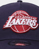 New Era Los Angeles Lakers 9FORTY A-Frame Snapback Light Navy/Pinot Wine