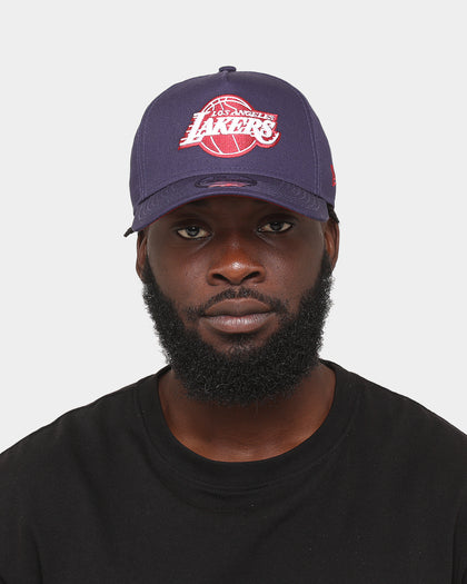 New Era Los Angeles Lakers 9FORTY A-Frame Snapback Light Navy/Pinot Wine