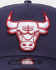 New Era Chicago Bulls 9FORTY A-Frame Snapback Light Navy/Pinot Wine