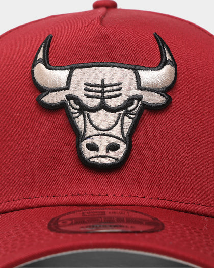 New Era Chicago Bulls 9FORTY A-Frame Snapback Cardinal/Black/Stone