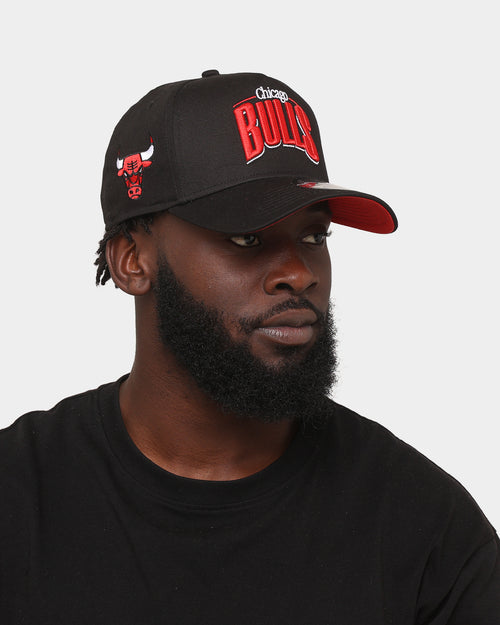 New Era Chicago Bulls 'Arch' 9FORTY A-Frame Snapback Black/Original Team Colours