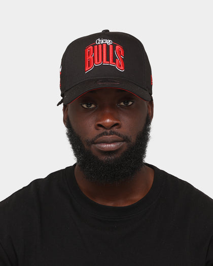 New Era Chicago Bulls 'Arch' 9FORTY A-Frame Snapback Black/Original Team Colours
