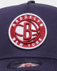 New Era Brooklyn Nets 9FORTY A-Frame Snapback Light Navy/Pinot Wine