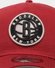 New Era Brooklyn Nets 9FORTY A-Frame Snapback Cardinal/Black/Stone