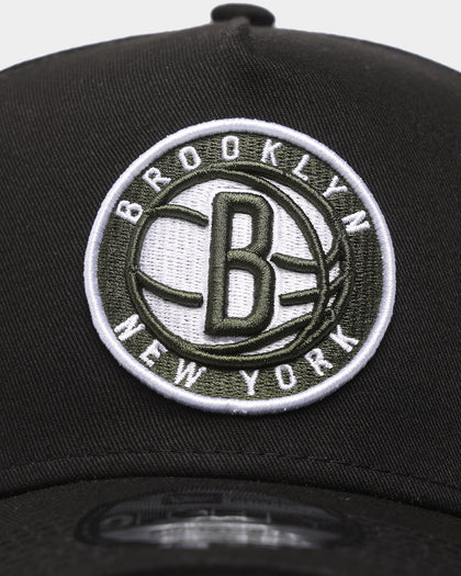 New Era Brooklyn Nets 9FORTY A-Frame Snapback Black/Green