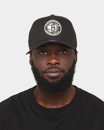 New Era Brooklyn Nets 9FORTY A-Frame Snapback Black/Green
