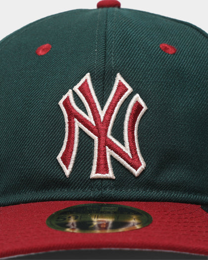 New Era New York Yankees 'Beets & Greens' 59FIFTY Retro Crown Fitted Dark Green/Cardinal