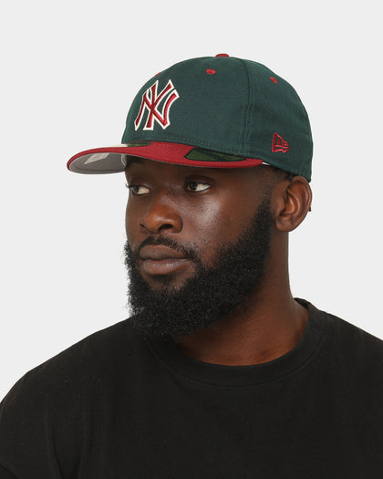 New Era New York Yankees 'Beets & Greens' 59FIFTY Retro Crown Fitted Dark Green/Cardinal