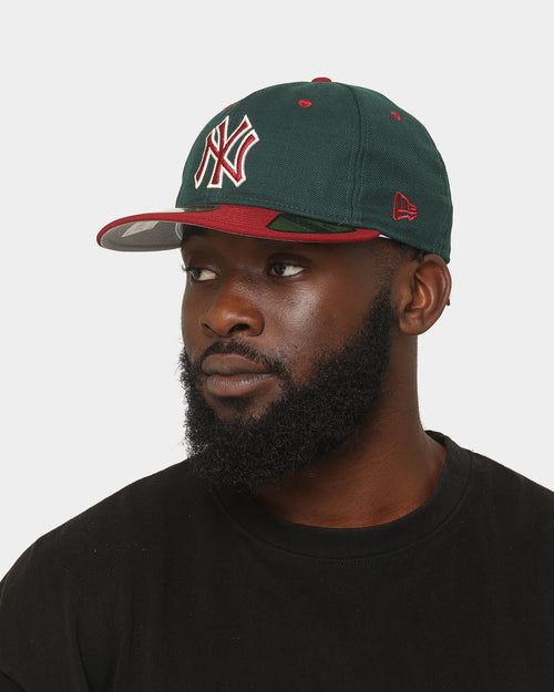 New Era New York Yankees 'Beets & Greens' 59FIFTY Retro Crown Fitted Dark Green/Cardinal