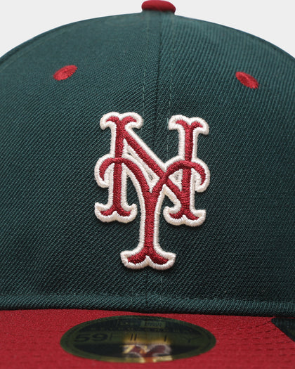 New Era New York Mets 'Beets & Greens' 59FIFTY Retro Crown Fitted Dark Green/Cardinal