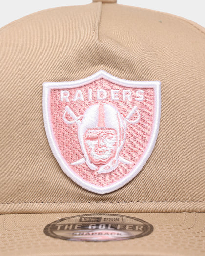 New Era Las Vegas Raiders 'Tumbleweed Sundae' Old Golfer Snapback Khaki/Pink