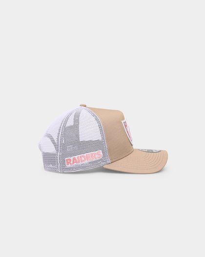 New Era Las Vegas Raiders 'Tumbleweed Sundae' 9FORTY A-Frame Trucker Snapback Khaki/Pink
